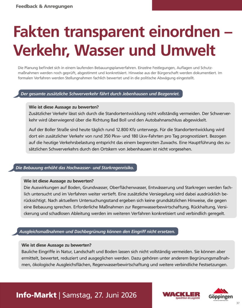 Informationsplakat 33 der Bürgerveranstaltung zum Aqua-Römer-Areal Jebenhausen