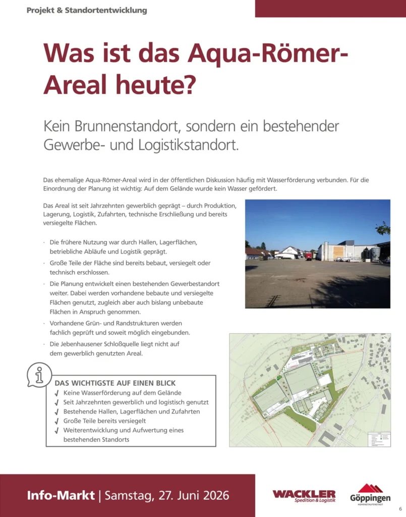 Informationsplakat 2 der Bürgerveranstaltung zum Aqua-Römer-Areal Jebenhausen