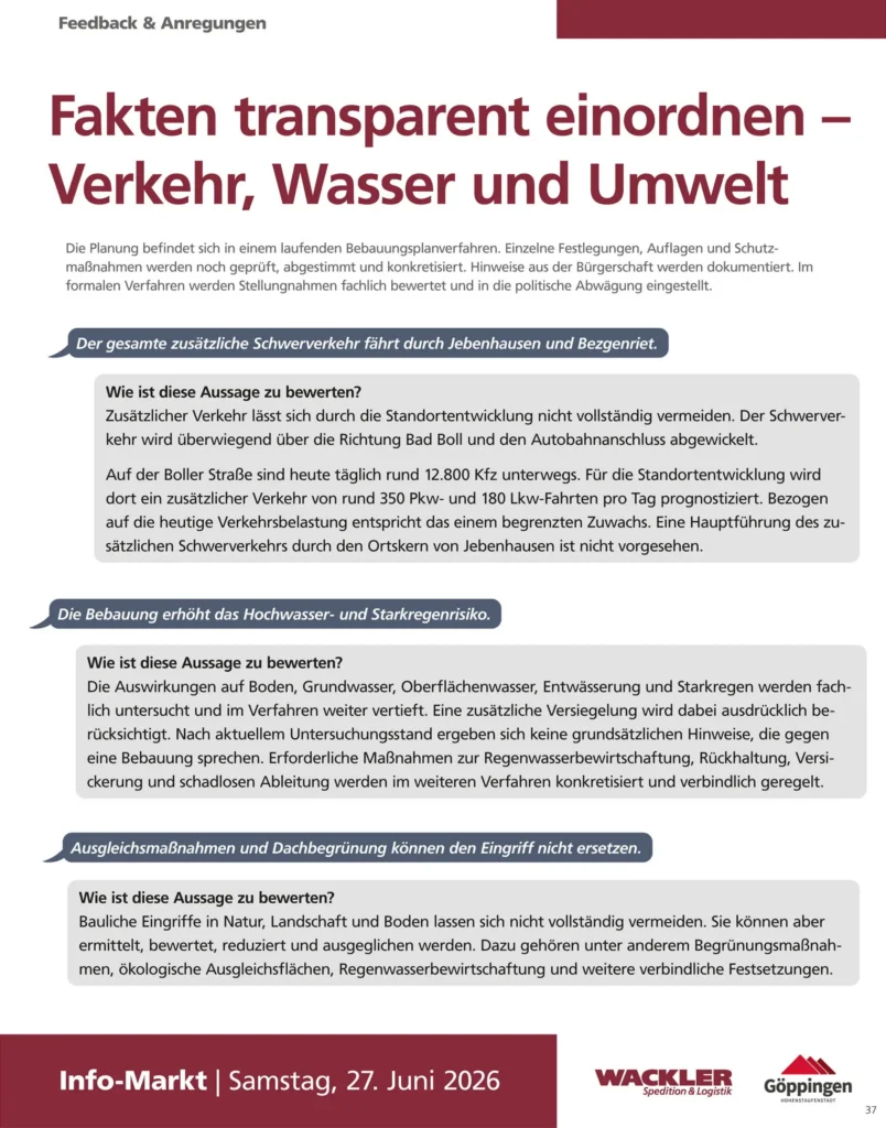 Informationsplakat 33 der Bürgerveranstaltung zum Aqua-Römer-Areal Jebenhausen
